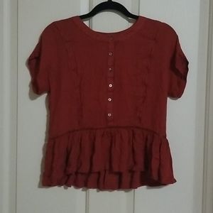Francescas deep orange blouse (small)